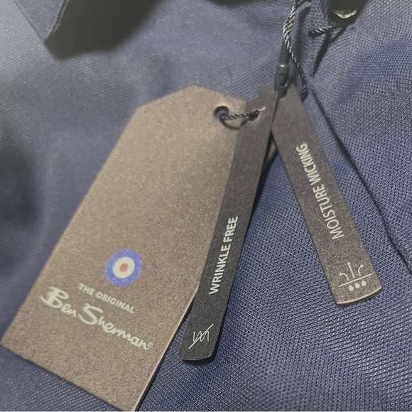 BEN SHERMAN SLIM FIT BUTTON DOWN SHIRT MENS LONG SLEEVE BLUE COLOR SIZE S 32/33 - Picture 11 of 11